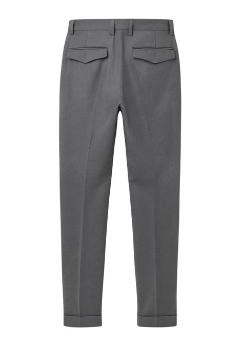 Pantaloni PT Torino Master in Lana Vergine Stretch  Grigio Scuro PT TORINO | Pantaloni | COAFMAZA0CL10240